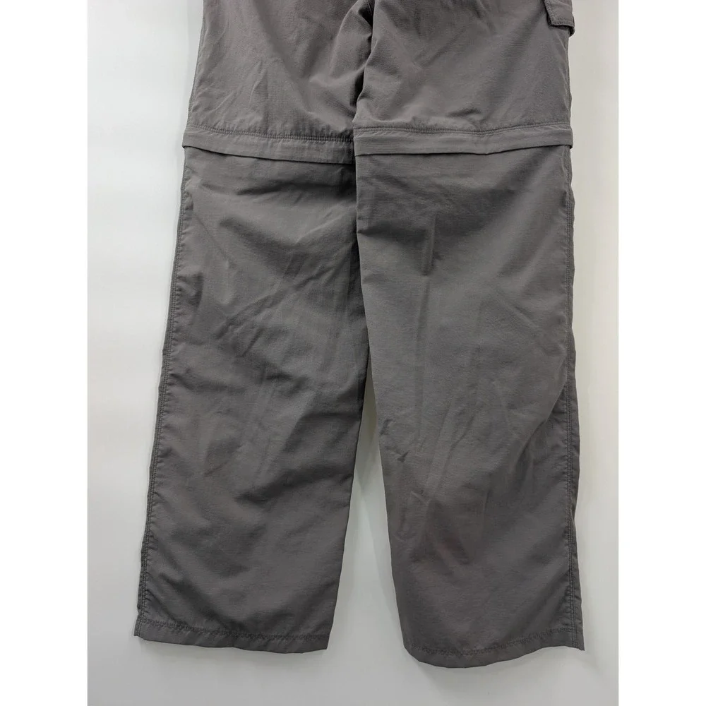 North Face Girls Convertible Pants Gray Size Large 14/16 Outdoor Zip Off‎ Gray - Picture 9 of 9